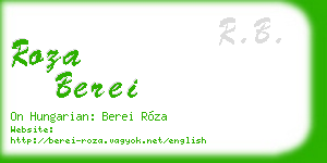 roza berei business card
